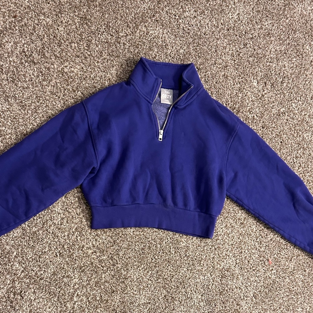 TNA Purple Cozy Fleece Quarter-Zip